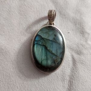 Labradorite and Sterling Pendant